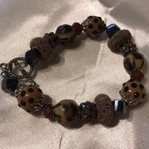 Brown assorted medium sized beads